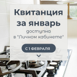 В "Личном кабинете" с 1 февраля доступна квитанция на оплату газа, потребленного в январе