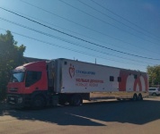 Сегодня в нашем районе работала передвижная станция переливания крови