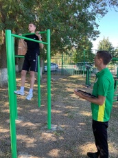 ГТО у сборной команды по мотоциклетному спорту 