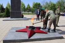 Почитая подвиги предков: в Красноармейском районе зажгли памятный огонь