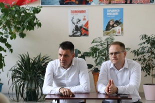 Встречу с жителями хутора Тиховского