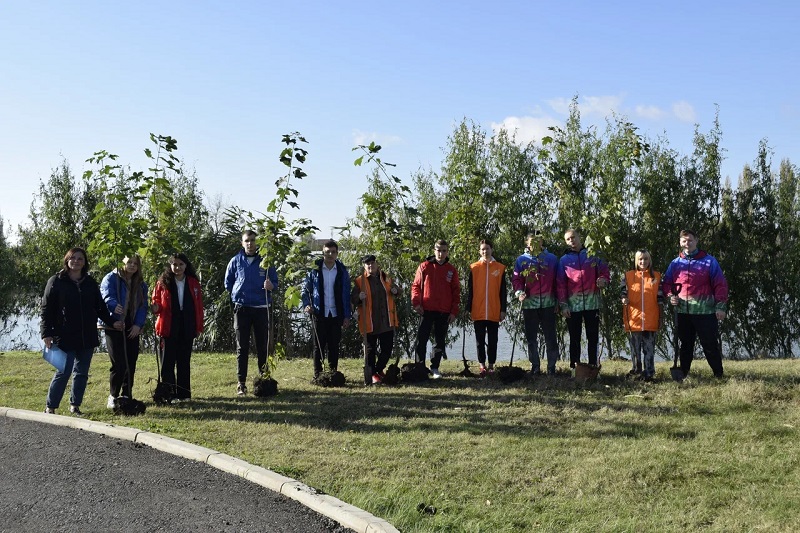 Прошли экологические акции по посадке деревьев